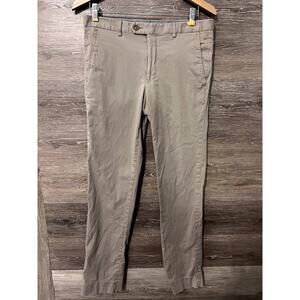 Peter Millar Chino pants men size 33 cream fitted Preppy